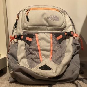 The North Face backpack.